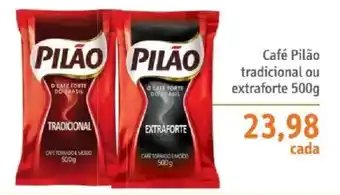 Café Pilão tradicional ou extraforte