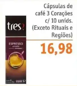 Sonda Cápsulas de café 3 Corações oferta