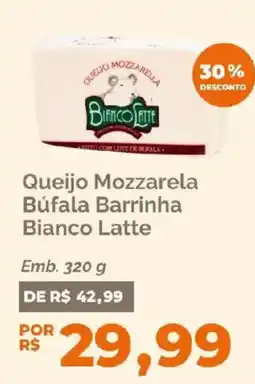 Oba Hortifruti Queijo Mozzarella Búfala Barrinha Bianco Latte oferta