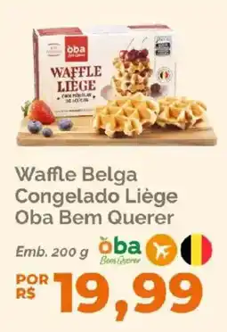 Oba Hortifruti Waffle belga congelado liége oba bem querer oferta