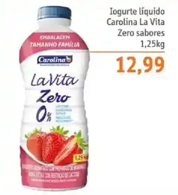 Sonda Iogurte líquido carolina la vita zero sabores oferta