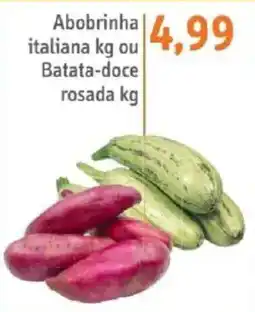 Sonda Abobrinha italiana kg ou Batata-doce rosada kg oferta