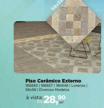 Lojas TaQi Piso Cerâmico Externo oferta