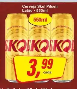 Rede Supermarket Cerveja Skol Pilsen oferta