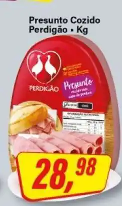 Rede Supermarket Presunto Cozido Perdigão oferta