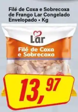 Rede Supermarket Filé de Coxa e Sobrecoxa de Frango Lar Congelado Envelopado oferta