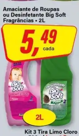 Rede Supermarket Amaciante de Roupas ou Desinfetante Big Soft oferta