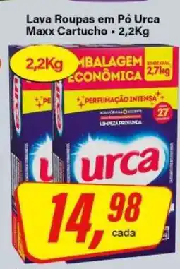 Rede Supermarket Lava Roupas em Pó Urca Maxx Cartucho oferta