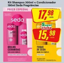 Rede Supermarket Kit Shampoo 300ml + Condicionador 190ml Seda Fragrâncias oferta