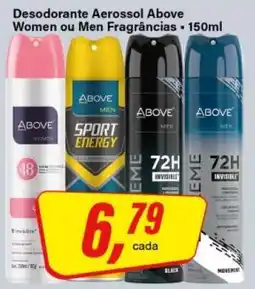 Rede Supermarket Desodorante Aerossol Above oferta