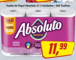 Rede Supermarket Toalha de Papel Absoluto C/ 3 Unidades oferta