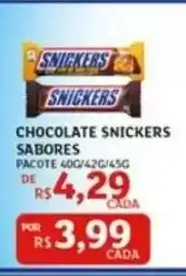 Assaí Atacadista Chocolate Snickers Sabores oferta