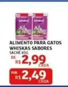 Assaí Atacadista ALIMENTO PARA GATOS WHISKAS SABORES oferta