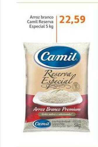 Sonda Arroz Branco Camil Reserva Especial oferta