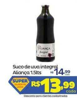 Super Lagoa Suco De Uva Integral Aliança oferta