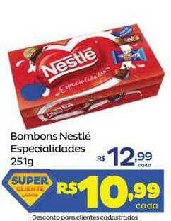 Super Lagoa Bombons Nestlé Especialidades oferta