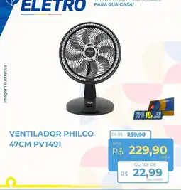 Hiper Moreira ventilador philco 47cm pvt491 oferta