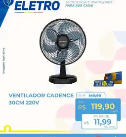 Hiper Moreira ventilador cadence 30cm 220v oferta