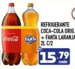 Supermercados Avenida Refrigerante coca-cola orig. + fanta laranja oferta