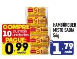 Supermercados Avenida Hambúrguer misto sadia oferta