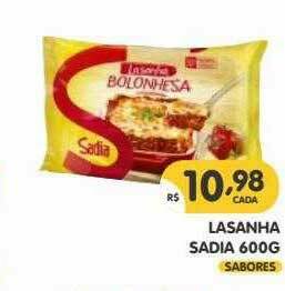 Supermercados Real Lasanha Sadia oferta