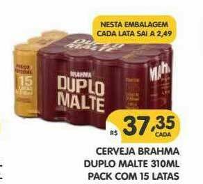 Supermercados Real Cerveja Brahma Duplo Malte oferta