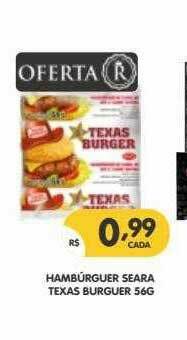 Supermercados Real Hambúrguer Seara Texas Burguer oferta
