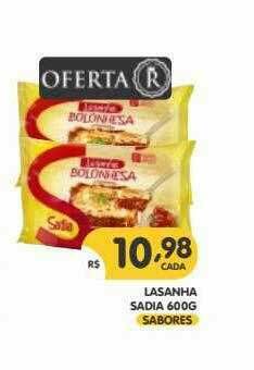 Supermercados Real Lasanha Sadia oferta