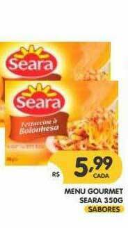 Supermercados Real Menu Gourmet Seara oferta