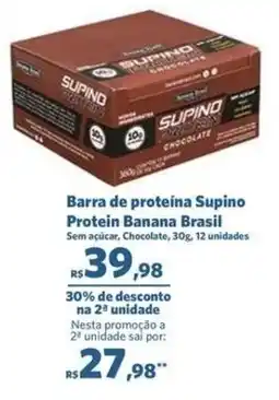 Sam's Club Barra de proteína supino protein banana brasil oferta