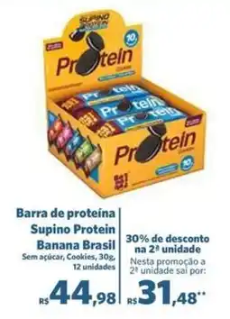 Sam's Club Barra de proteina Supino Protein Banana Brasil oferta