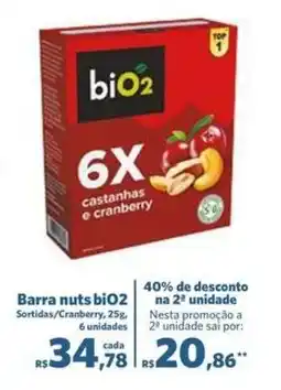 Sam's Club Barra nuts bio2 oferta