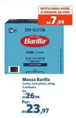 Sam's Club Massa barilla cortes, sem glúten oferta