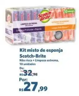 Sam's Club kit misto de esponja scotch-brite oferta