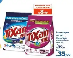 Sam's Club Lava-roupas em pó Tixan Ypê oferta