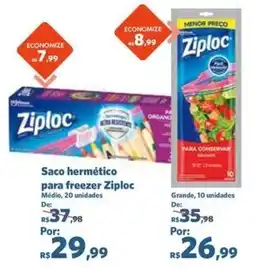 Sam's Club Saco hermético para freezer ziploc oferta