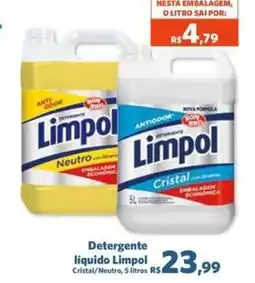 Sam's Club Detergente liquido Limpol Cristal/Neutro oferta