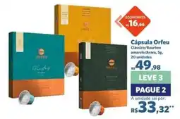 Sam's Club Cápsula orfeu clássico/bourbon amarelo/arara, 5g oferta