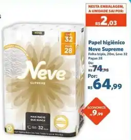 Sam's Club Papel higiênico Neve Supreme oferta