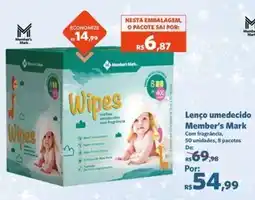 Sam's Club Lenço umedecido Member's Mark oferta