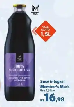 Sam's Club Suco integral member's mark oferta