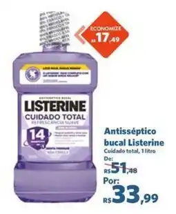 Sam's Club Antisséptico bucal listerine cuidado total oferta