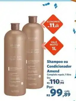 Sam's Club Shampoo ou Condicionador Amend oferta
