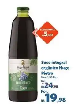 Sam's Club Suco integral orgânico Hugo Pietro oferta