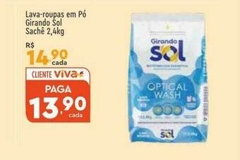 Supper Rissul Lava-roupas Em Pó Girando Sol oferta