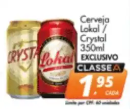 Delta Supermercados Cerveja Lokal / Crystal oferta
