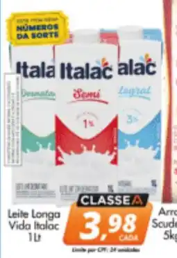 Delta Supermercados Leite Longa Vida Italac oferta
