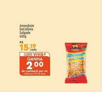 Supper Rissul Amendoim Dacolônia Salgado oferta