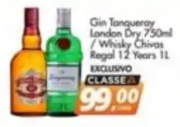 Delta Supermercados Gin Tanqueray London Dry / Whisky Chivas Regal 12 Years oferta