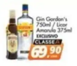 Delta Supermercados Gin Gordon's / Licor Amarula oferta